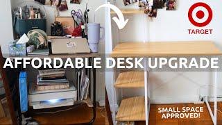 New Target Desk  Makeover My Small Studio Apartment  Small Affordable Desk Easy Set Up