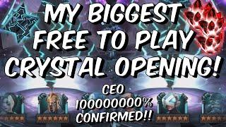 My BIGGEST Free To Play 5 & 6 Star Crystal Opening - Act 6 CEO Luck - Marvel Contest of Champions