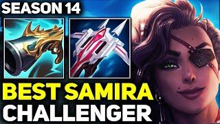 RANK 1 BEST SAMIRA IN THE WORLD CARRIES IN CHALLENGER  Season 14 League of Legends