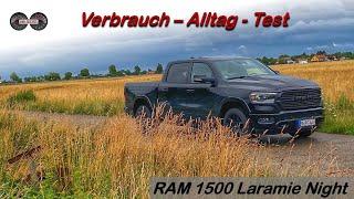 Was verbraucht der 5.7L HEMI V8 im RAM 1500 Laramie Night ? Test - Review - Alltag - Ubi-testet