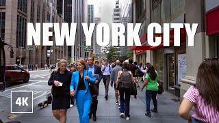 NEW YORK Walk 4K - Busy Streets of MANHATTAN Walking tour NYC Summer 2023
