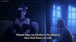 Albedo Secretly meets Princess Renner  Overlord season 4 episode 2