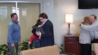 Heart-transplant recipient meets donors family at emotional gathering