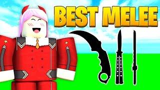 Top 10 BEST melee weapons on Arsenal 2022 Roblox
