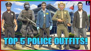 GTA 5 ONLINE TOP 5 POLICE OUTFITS Cop Outfit NOOSE Outfit FIB  IAA Outfit and More