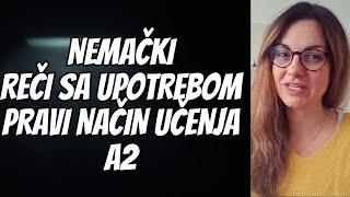 NEMAČKI -SIGURAN NAČIN DA UPAMTITE NOVI VOKABULAR- REČI A2 I NJIHOVA OSNOVNA UPOTREBA