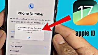 Could Not Create Account Your account cannot be created at this time  Apple ID Problem  2024 