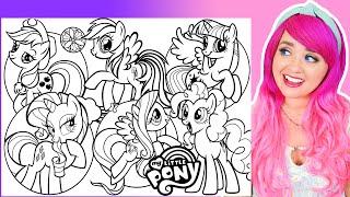 My Little Pony Coloring Pages  Fluttershy Pinkie Pie Rarity Twilight Sparkle & Rainbow Dash