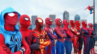 What If 10 SPIDER-MAN in 1 HOUSE ???  Hey All SuperHero  Go To Trainning Nerf Gun 