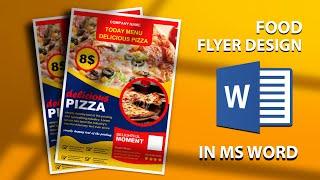 How to Create a Professional Food Flyer in MS Word  Download FREE Template