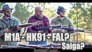 Which Cold War Era 308 Rifle is The Best? FAL vs HK91 vs M1A vs Saiga