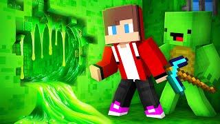 JJ and Mikey Escape From SLIME PRISON in Minecraft ? - Maizen