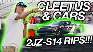 SHREDDING MY 2JZ-S14 @ Cleetus and Cars 2023