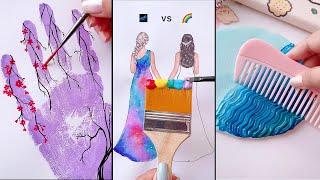 14 Easy Art Tips & Hacks  creative art ideas  Easy Painting Technique  Painting