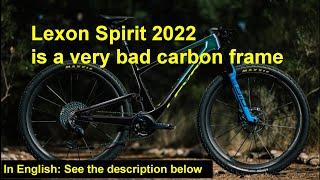 Bicycle carbon frame Lexon Spirit 2022 is a very bad