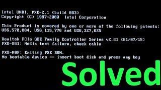 How to Fix Media test failure Check cable  No Bootable Device Complete Tutorial