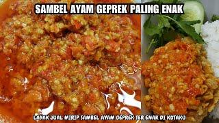 RESEP SAMBAL AYAM GEPREK PALING ENAK BEDA DARI YANG LAIN  SAMBAL AYAM GEPREK LAYAK JUAL