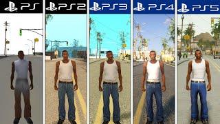 GTA San Andreas PS1 VS PS2 VS PS3 VS PS4 VS PS5 Comparsion