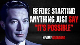 Before Starting Anything Just Say Its Possible  NEVILLE GODDARD TEACHINGS