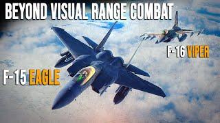 The Mighty F-15 Eagle Vs F-16 Viper  New AMRAAM Update  Digital Combat Simulator  DCS  BVR 