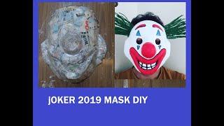 Kartondan Joker Maskesi Nasıl Yapılır  Joker Mask cardboard diy