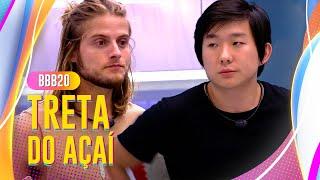 PYONG PERDE A PACIÊNCIA COM DANIEL POR CAUSA DO AÇAÍ   BIG BROTHER BRASIL 20