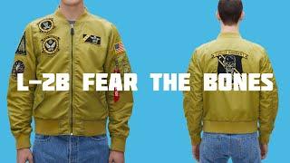 Alpha Industries L-2B FEAR THE BONES Neon yellow