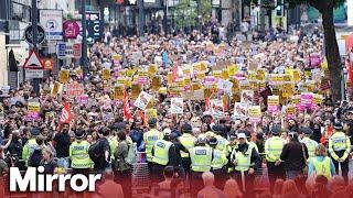 UK Riots Thousands of anti-racists turn out to protest