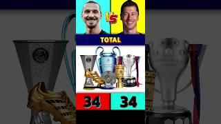 Ibrahimovic Vs Lewandowski All Trophies & Awards 