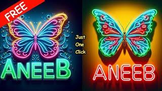 TikTok Viral Trending Butterfly name art photo editing  bing image creator tutorial