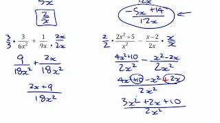 Adding & Subtracting Rational Expressions... Single-Term Denominators • 6.3a Pre-Calculus 11