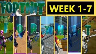 Collect FORTNITE Letters hidden in Loading Screens  Week 1 to Week 7 All Fortnite Letters Chapter 2