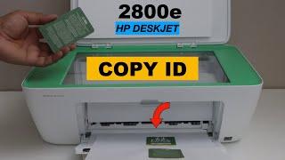 How To Copy ID On One Side Of Page With HP DeskJet 2800e Series Printer 