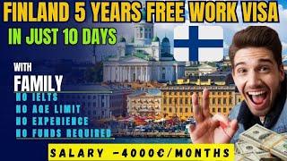 Finland Work Visa  How to get Finland Work Permit ? Full Process Step by Step  High Salary