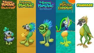 Dawn Of Fire My Singing Monsters Lost Landscapes Monster Explorers Fanmade Redesign Comparisons