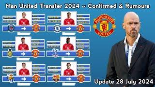 Manchester United Transfer Summer 2024  Confirmed & Rumours With Ruiz & Eze  Update 28 July 2024