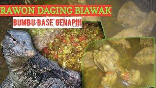 RAWON DAGING BIAWAK BUMBU RAJANG BASE GENAP KHAS BALIlizard meat rawon