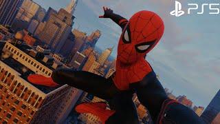 Spider-Man Remastered - Upgraded Suit Free Roam Gameplay Performance RT Mode