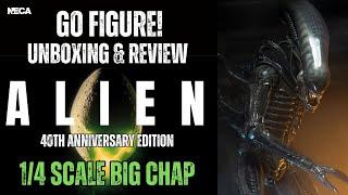 NECA ALIEN 14 SCALE BIG CHAP 40TH ANNIVERSARY EDITION 14 scale figure unboxing and review