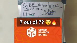 Dilip - GBB 2021 Solo Wildcard Predictions  Top 7 Exact? 