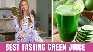 BEST TASTING GREEN JUICE RECIPE EVER Simple Delicious HIGH VIBE ENERGY