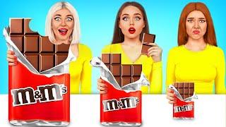 Small Vs Medium Vs Big Chocolate Food Challenge  Giant VS Tiny Chocolate by RATATA POWER