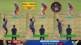 Mayank Yadav Bowling vs RCB  Mayank Yadav 156.7 kmph Video  Mayank Yadav 157 kph vs RCB Yesterday