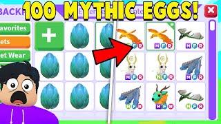 We OPENED 100 *NEW* MYTHIC EGGS in Adopt Me