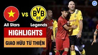 Highlights Việt Nam vs Dortmund Legends  Tuấn Hải sút xa cực hiểm - Công Vinh dứt điểm hiểm hóc