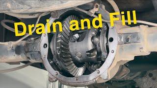 Changing the rear differential oil on a Chevy 1500 10 bolt