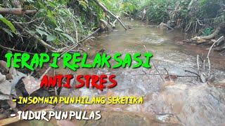 relaksasi suara gemericik air sungai mengalir  sumber air su dekat