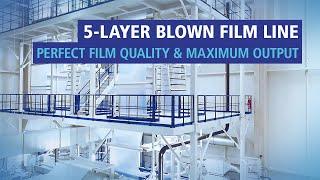 Blown Film Production on a 5-layer line  Hosokawa Alpine