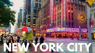 Walking Tour NYC  Summer Evening Walk in Midtown Manhattan  Rockefeller Center  5th Avenue【4K】