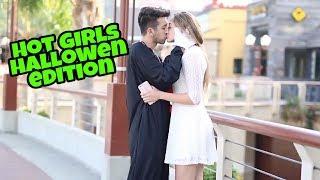 Kissing Prank - Hot Girls In Hallowen